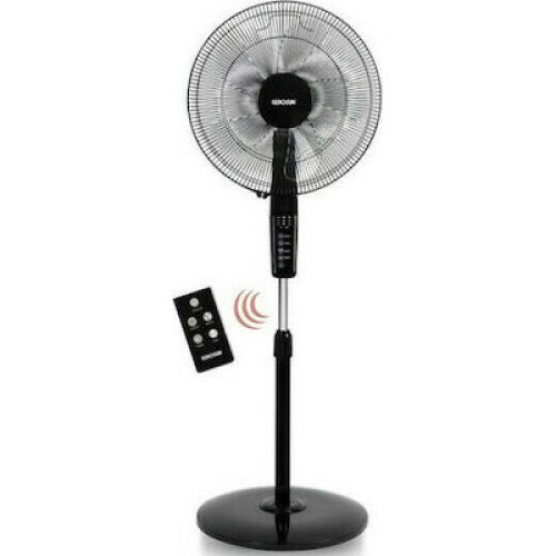 HIGH FLOOR FAN KEROSUN KFS01-16JR 40cm BLACK R/C 60W